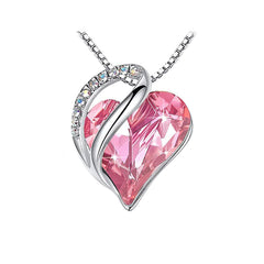 FREE Crystal Heart - Shaped Pendant Necklace