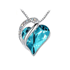 FREE Crystal Heart - Shaped Pendant Necklace