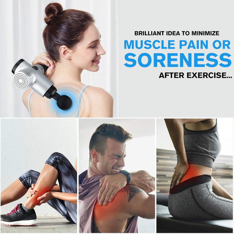 Deep Tissue Muscle Massage Gun for Fast Recovery & Pain Relief