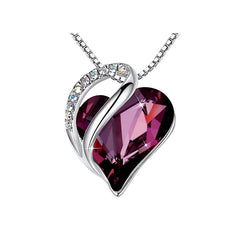 FREE Crystal Heart - Shaped Pendant Necklace