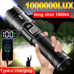 Portable Rechargeable LED Flashlight