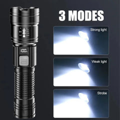 Portable Rechargeable LED Flashlight