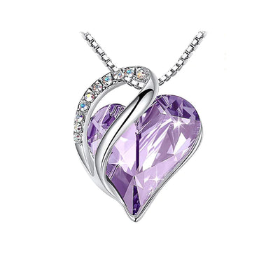 FREE Crystal Heart - Shaped Pendant Necklace