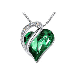 FREE Crystal Heart - Shaped Pendant Necklace