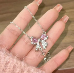 FREE Light Butterfly Knot Necklace – A Symbol of Elegance and Grace 🦋✨