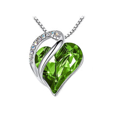 FREE Crystal Heart - Shaped Pendant Necklace