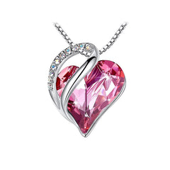 FREE Crystal Heart - Shaped Pendant Necklace