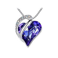 FREE Crystal Heart - Shaped Pendant Necklace