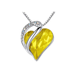 FREE Crystal Heart - Shaped Pendant Necklace