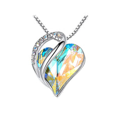 FREE Crystal Heart - Shaped Pendant Necklace